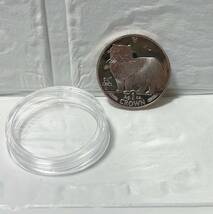 【7646 0516】1989年　プルーフ　マン島　ペルシャ猫　1オンス銀貨　透明ケース入り_画像1