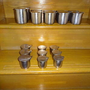 医療用容器 万能ツボ ステンレス万能ツボ 消毒容器 100ml~400mlまで15個まとめて ④