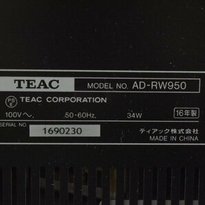 TEAC ティアック AD-RW950 16年製 CD/カセットデッキ【現状渡し品】★Fの画像6