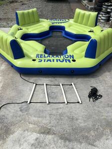  free shipping!!*Intex Pacific pala dice relaxation station water lounge 4-person river tube rough to