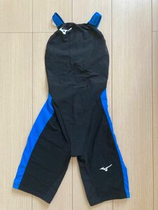 MIZUNO 競泳用MX・SONIC α II ハーフスーツ レディース ブラック×スカイブルー　Sサイズ