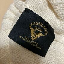 HIGHLAND2000 コットンリネンニットキャップ 英国製 ハイランド2000 ビーニー ワッチキャップ ニット帽 英国製　中古美品_画像2
