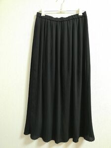 UNIQLOユニクロ【美品】ピン！プリーツロングスカート　ブラック黒　Mサイズ