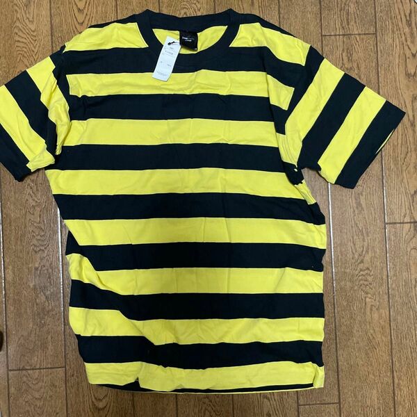  阪神タイガース風ボーダーTシャツ。未使用、自宅保管品。サイズXL