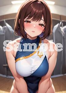 【1点物 A4サイズ 美女ポスター】 グラビア セクシー 美人 美少女 モデル イラスト アート 同人 下着 巨乳 美乳 美尻 オリジナル KG911