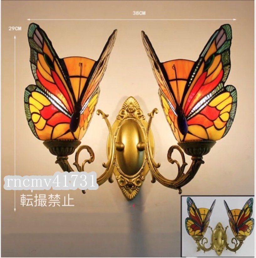 81SHOP Popular beautiful item ★ Butterfly stained glass lamp stained glass pendant light wall lighting glass crafts gorgeous, Handcraft, Handicrafts, Glass Crafts, Stained glass