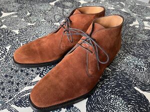  Edward Green chukka boots 7D 808 last Brown tea color suede 