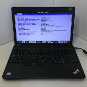 即決★LENOVO ThinkPad Edge E530 3259-BT1 ノートPC Core i3-3110M 2.40GHz 4GB【BIOS確認/ジャンク品】