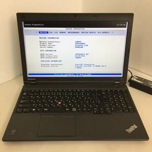 即決★Lenovo ThinkPad L540/20AU-S3NK00 ノートPC Core i3-4000M 2.40GHz 4GB【BIOS確認/現状渡し】