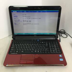 ★FUJITSU LIFEBOOOK AH54/D FMVA54DR ノートPC Core i3-2310M 2.10GHz 4GB【BIOS確認/現状渡し】