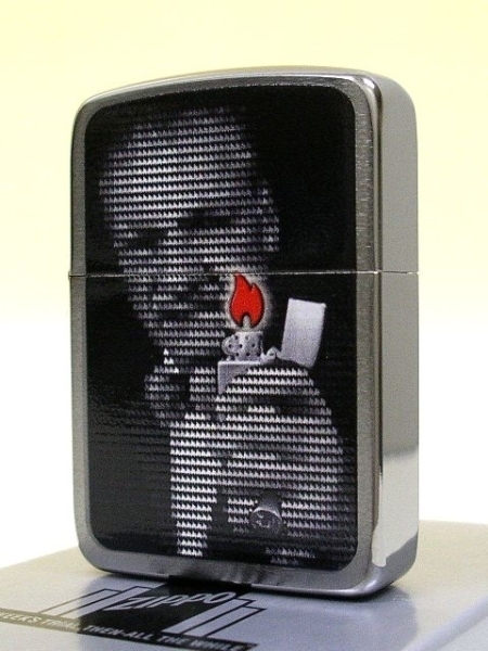 ZIPPO_28452 創設者 ジョージ ブレイズデル レプリカ ブラックアイス ブラッシュド レギュラー ジッポー オイルライター 新品 送料無料