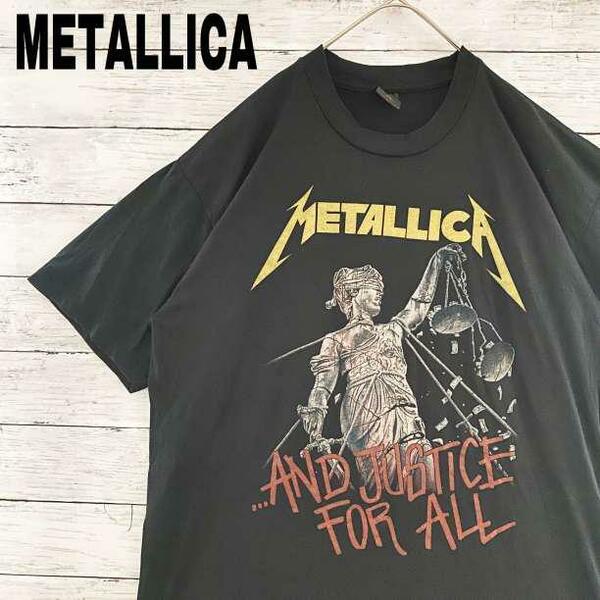 s25XL　バンドTシャツ バンT ロックT　メタリカ　and justice for all　メンズ　レディース　XLサイズ　ミュージックT