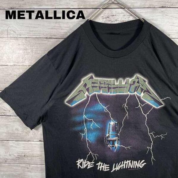 m85L バンドTシャツ バンT メタリカ 新品 ロックT シングルステッチ Lサイズ メンズ レディース