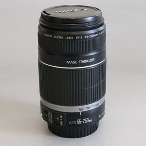 ⑥Canon EFS 55-250mm 1:4-5.6 IS camera lens operation not yet verification 