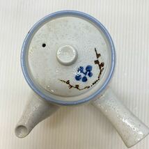 陶磁器 茶器セット 急須 湯呑み 陶器 和食器 絵付 梅 柄 未使用_画像5