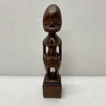 木彫 置物 人形 女性 像 アジアン アフリカン エスニック 雑貨 木製 インテリア 飾 土産_画像1