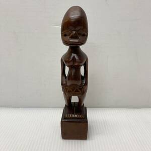 木彫 置物 人形 女性 像 アジアン アフリカン エスニック 雑貨 木製 インテリア 飾 土産
