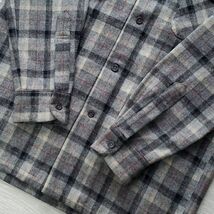 PENDLETONペンドルトン■美品 00s メキシコ製 USA fabric バージンウール BOARD SHIRT ボードシャツ Classic Fit XS 一般M相当 プラッド柄_画像7