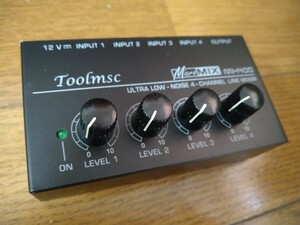 Toolmsc MH400 4チャンネルミキサー　音響機器　