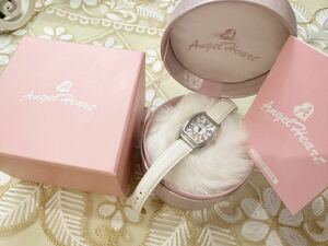 Angel Heart エンジェルハート 腕時計 革ベルトクォーツ 箱付き　ホワイト
