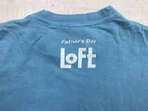 プリントスター Printstar製 販促 LOFT 父の日フェア Thank You! Daddy. 発泡プリント 半袖Tシャツ メンズ コットン100% S 水色_画像3