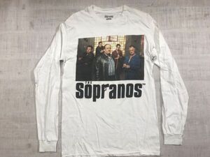 ザ・ソプラノズ 哀愁のマフィア The Sopranos 海外ドラマ HBO レトロ 90s 00s 長袖フォトTシャツ ロンT カットソー メンズ 綿100% S 白