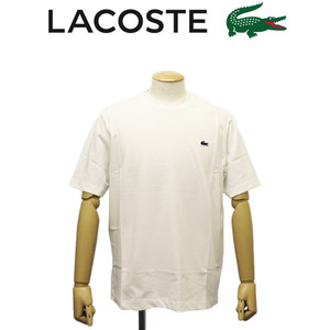 LACOSTE(ラコステ) TH4705 バックプリント ベーシック Tシャツ 70Vホワイト LC372 5-L