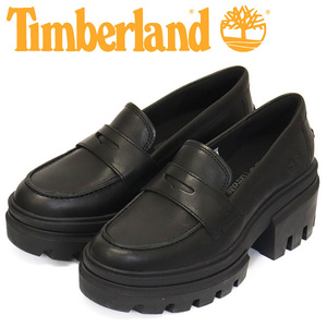 Timberland (ティンバーランド) A5P17 EVERLEIGH LOAFER SHOE エヴァーリーローファーシューズ レディース Black TB501 US6-約23.0cm