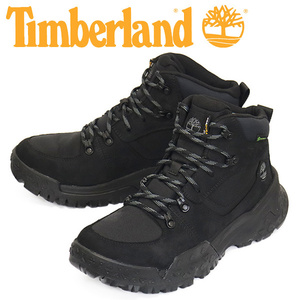 Timberland (ティンバーランド) A68XR MID LACE UP WP HIKER BOOTS ミッドウォータープルーフハイカーブーツ Black TB491 US7.5-約25.5cm