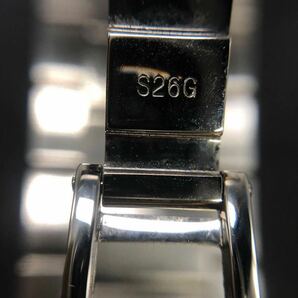 COACH ■ レクタンギュラー メンズ 腕時計 0159 S26G シルバー 箱・取扱説明書・ギャランティーカード付 不動品 コーチ 中古品 KN-HC50の画像7