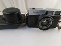 (k6920)フィルムカメラ　キャノン　Canonet 革ケース付き　45mm 1:1.9_画像1