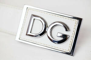 Dolce & Gabbana D&G ホワイトベルト イタリア製【USED】