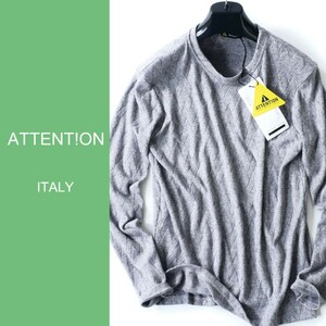 dn261●中部イタリアの街着ブランド●模様編みニットセーター●イタリア製●L