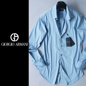 dp585*38*39*40* выбор возможно *GIORGIO ARMANIjoru geo Armani * summer хлопок . гибкий рубашка * голубой серия 