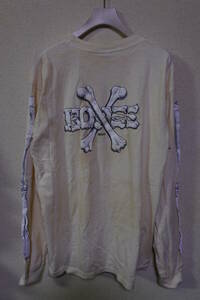 00's POWELL PERALTA L/S Cross Bone Tee size L パウエルペラルタ 長袖 Tシャツ ロンT 骨 ボーンプリント