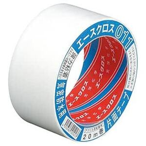 光洋化学 気密防水テープ エースクロス アクリル系強力粘着 片面テープ 011 白 75mm×20