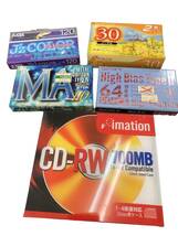 【C】未使用DVD、CD、MD、カセット、ビデオまとめ売り　パナソニック　富士フィルム　DVD-R　CD-RW　記録媒体　_画像2