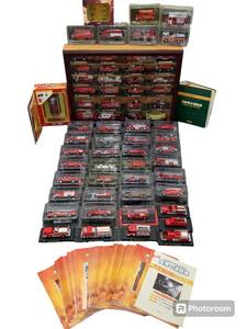 [M] weekly * Dell * Prado collection [ world. fire-engine ] Complete collection * fire-engine figure 64 pcs case explanation document 