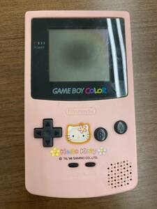 【M】《動作未確認》任天堂 ゲームボーイカラー 本体＋ソフト ピンク ハローキティ モデル CGB-001 GAME BOY COLOR 