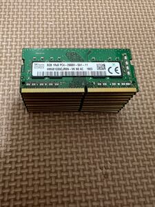 SKhynix ノートPCメモリーPC4-2666V/8GB×10枚　動作品