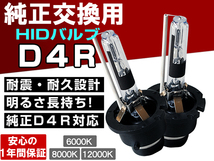 ソニカ H18.6～H21.4 L405S、L415S■大光量ヘッドライト ロービーム D4R 純正交換HIDバルブ 1年保証_画像1