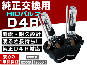 TRH200系 ハイエース 3型■大光量ヘッドライト ロービーム D4R 純正交換HIDバルブ 1年保証