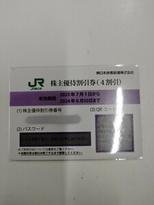 JR東日本株主優待券② 2024/6/30迄　番号通知も可能！