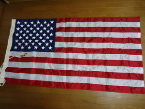 即決　ＵＳＡ　星条旗　アメリカ旗　米国旗　フラッグ　旗　ナイロン　74×140　星刺繍