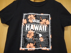 ハワイ　VANS　バンズ　レディース　Tシャツ　黒色　Ｌ