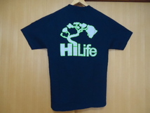 ハワイ　Hi Life　ハイライフ　Ｔシャツ　紺色　Ｌ　②_画像4