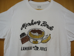  Hawaii Uniqlo lani kai juice collaboration T-shirt white color XL