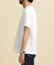 ナノ・ユニバース LB.04/ジャパンメイドシルケットジャージーVネックTシャツ　S_画像3