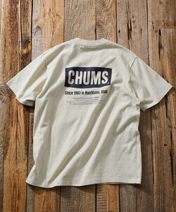  ограничение развитие CHUMS×FREAK'S STORE/ Chums специальный заказ hi -тактный Lee задний принт вырез лодочкой футболка XL серый ju