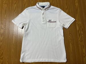 FRED PERRY ボタンダウン ポロシャツ トリコロール POLO UK イングランド フレッドペリー スカパラ SKA Punk RUDE Mods さらば青春の光 